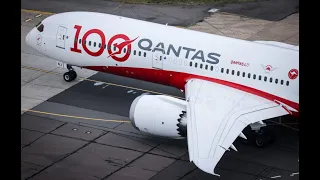 Qantas 787 - VH-ZNJ - Flight Over Sydney Harbour.