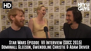 Star Wars Interview - Domhnall Gleeson, Gwendoline Christie & Adam Driver Interview