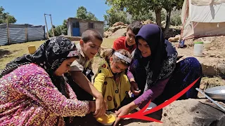 Family food: Akram makes delicious food with the cooperation of her children