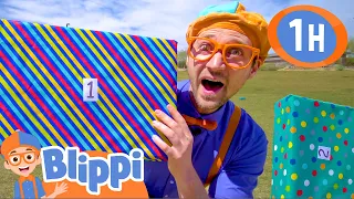 Learn to Count 1 to 10 with 123 Boxes! | 1 HOUR BEST OF BLIPPI | Educational Videos for Kids | Toys