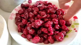 Самые вкусные вареники с замороженной вишней #cherry #food #dessert #cooking