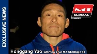 Honggang Yao interview after M-1 Challenge 53