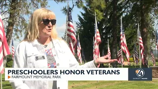 Preschoolers honor veterans