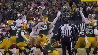 49ers HUGE Field Goal Block Before Halftime! | 49ers Vs Packers Divisional Round