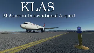 Landing in Las Vegas (KLAS) - FlyByWire A320 - FS2020 - 4K