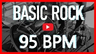 Laid Back Rock Drum Track 95 BPM Drum Beat (Isolated Drum Track) [HQ]