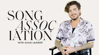 Adam Lambert Sings Aerosmith, Rihanna, and Queen in a Game of Song Association | ELLE