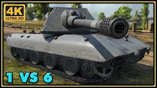 E-100 - 9 Kills - 8,5K Damage - 1 VS 6 - World of Tanks Gameplay