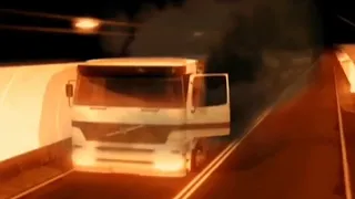 Mont Blanc tunnel fire - Animation