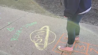 Try Drawing a Sidewalk Chalk Obstacle Course! Here's How