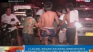 NTG: 2 lalaki, nasaktan nang makuryente habang tumutulong sa mga nasunugan sa QC