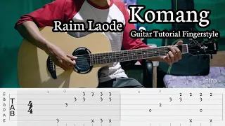 Komang - Raim Laode | Guitar Tutorial Fingerstyle | TAB + CHORD & Lirik