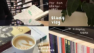 study vlog| tyt tekrarları, 3D deneme, bir sürü kitap ve kahve☕️📚 #studyvlog #yks2024