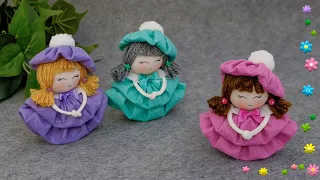 Easy, fast, beautiful😍Felt dolls🌿Even a beginner can handle it