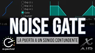 BEHRINGER XR18 video 2/13 CONFIGURACIÓN DE LAS COMPUERTAS DE RUIDO: GATE / EXPANDER / DUCKER