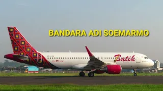 Suara Nyaring Mesin Pesawat Batik A320 Take Off di Pinggir Jalan Pagi Hari II HAJJ 2024