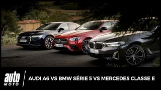 Audi A6 vs BMW Série 5 vs Mercedes Classe E : retour vers le futur