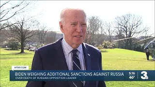 Biden blames Navalny's death on Putin