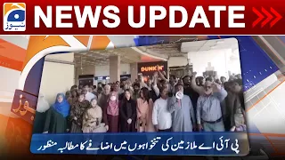 Geo News Updates 12:30 AM | PIA Employ Protest | 6th September 2023