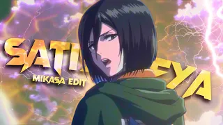 Satisfya - Mikasa Ackerman [Alight Motion Edit/AMV Free Preset XML]