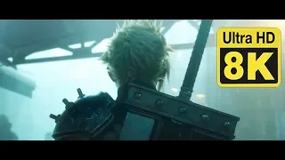 Final Fantasy VII - E3 2015 Trailer 8k  Upscaled  with Machine Learning AI