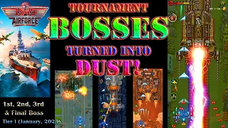 Tournament BOSSES Turned into Dust! 1945 Air Force: Airplane Games Top Boss Gaming Video #bossfight