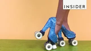 World Record Holder Rocks Roller Skate Heels