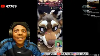 iShowSpeed Goes On TikTok Live WITH A FURRY 😂