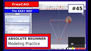 FreeCAD Beginner #45 Modeling Practice #freecad #freecadtutorial #cad