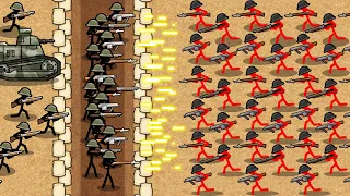 I Must Defend My Trench vs An ENDLESS SIEGE in Stickman Trenches!