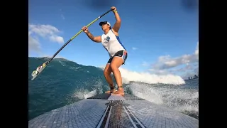 SUP Surfing, O'ahu, HI