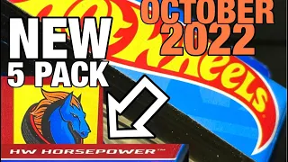 Hot Wheels Cars 2022 Horsepower 5 Pack Case Unboxing Diecast Collection