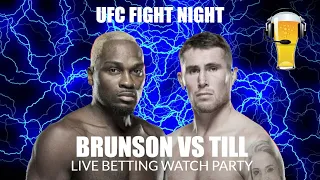 UFC Vegas 36 LIVE Bet Stream | Till vs Brunson Fight Companion (Watch Along Live Reactions)