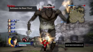 Attack on Titan fighting Sasquatch