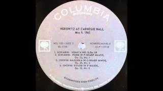 Horowitz At Carnegie Hall , An Historic Return, side 3