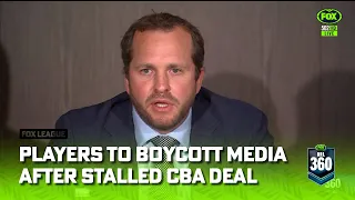 Players to boycott media after pay negotiations break down | NRL 360 | Fox League