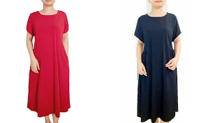 ✅️Cut two styles of beautiful simple dress | Sewing project for beginners.⚘️