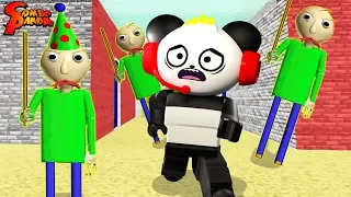 ESCAPING BALDI FOR THE LAST TIME IN ROBLOX! Let's Play Baldi's Basics with Combo Panda