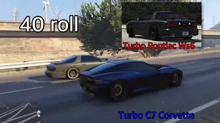 GTA 5 Racing (ONLINE PS4) Coquette vs Ruiner ZZ8 (ROLL RACE)