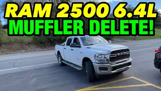 2021 RAM 2500 6.4L HEMI V8 EXHAUST w/ MUFFLER DELETE!