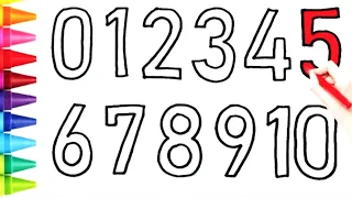 123 Number counting | 01234 Number name | 1 to 10 numbers | 123 learning for kids | counting numbers