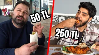 50 TL VS 250 TL'lik ÖĞLE YEMEĞİ 🍝🥩🍔 @umutaksakalli