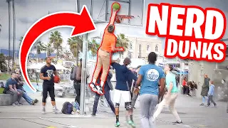 Nerds Play Basketball in Venice! DUNK On Trash Talking Hoopers