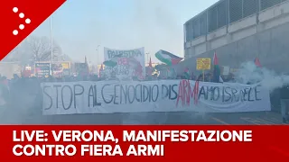 LIVE Verona, manifestazione contro fiera delle armi: diretta video