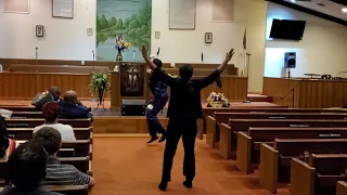 Hiz Motion Mime ministering to Come Out of Hiding by Tye Tribett