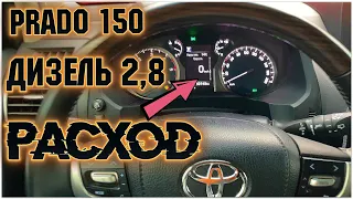 Какой расход топлива Прадо 150 2020 / На 100 км 9л Дизель Новый Toyota Land Cruiser Prado