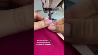 how to - sew hidden bias binding