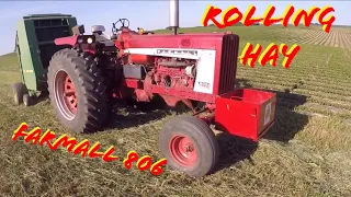 Farmall 806 Baling Grass Hay 2020