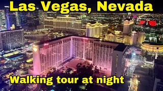 Exploring LAS VEGAS, NEVADA! Safe Tour at Night!