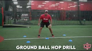 Infield Ground Ball Hop Drill